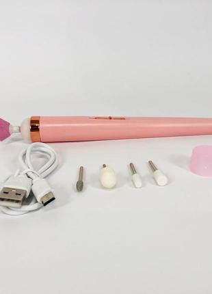 Фрезер для маникюра и педикюра flawless salon nails, ручка фрезер для маникюра. цвет: розовый8 фото