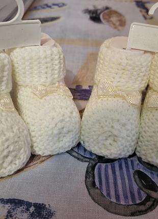 Пинетки для девочки, тапули.. для двойни