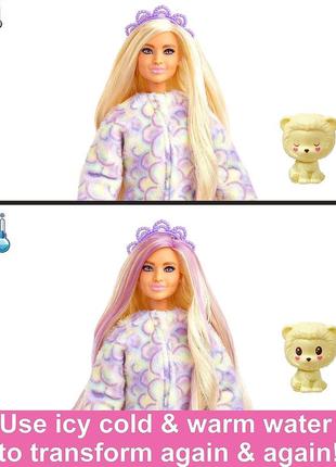 Лялька барбі barbie cutie reveal lion plush costume плюшеве левеня лев оригінал ростова к'юті ревіл6 фото