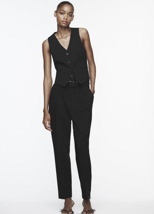 Женские классические черные брюки zara размер xl