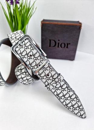 Шкіряний ремінь dior8 фото