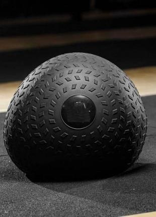 М'яч слембол спортивний тренувальний для кросфіту і фітнесу slamball power system 4117 15 кг рифлений dm-116 фото