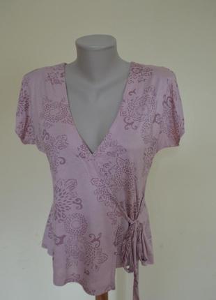 Дуже красива ніжна трикотажна віскозна блузочка "на запах"