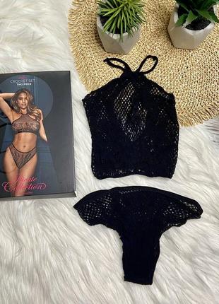 Невероятный комплект сетка верх+трусики от hunkemoller private collection 🔥