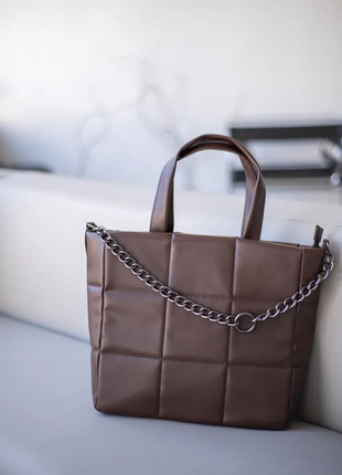 Женская сумка шоколадная