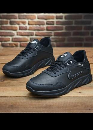 Мужские кожаные кроссовки великаны nike размеры 46-50