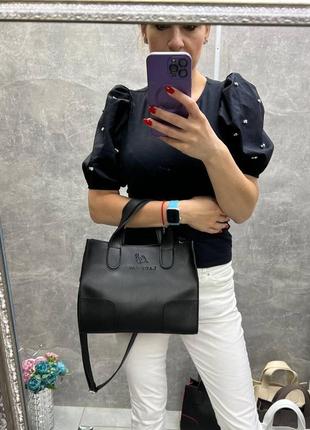 Женская вместительная удобная сумка на одно отделение на молнии lady bags в стиле total bag цвет капучино4 фото