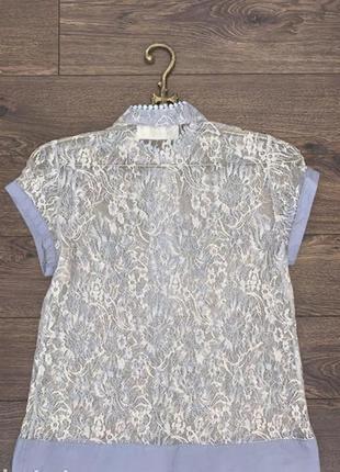 Стильная ажурная кружевная блуза люрекс с, 442 фото