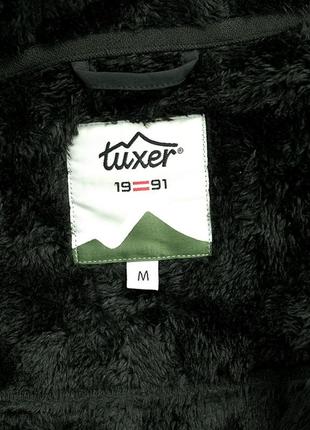 Утеплена подовжена водонепроникна куртка з капюшоном tuxer zara teddy-lined softshell4 фото