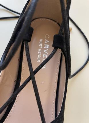 Новые замшевые туфли балетки со шнуровкой !!!6 фото