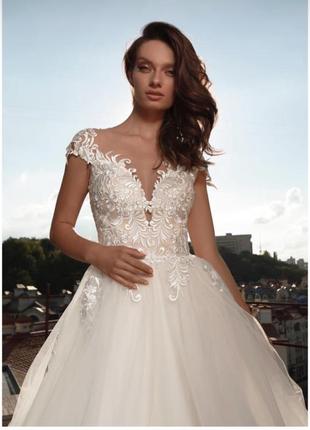 Свадебное платье , цвета айвори1 фото