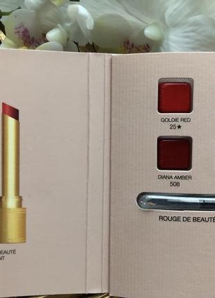 Набор пробников помада бальзам для губ gucci glow &amp; care shine lipstick с косточкой1 фото