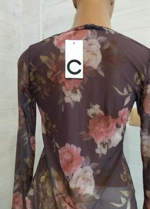 Шикарная блузка,прозрачная и эластичная  в 2-х размерах7 фото