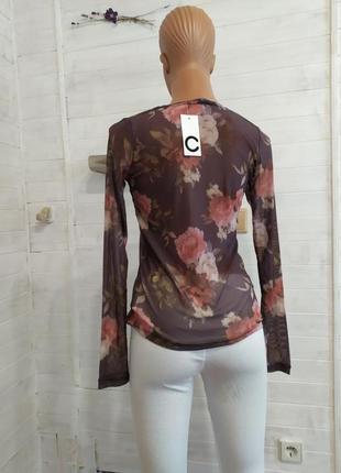 Шикарная блузка,прозрачная и эластичная  в 2-х размерах8 фото