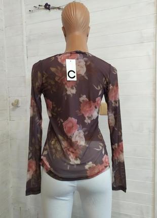 Шикарная блузка,прозрачная и эластичная  в 2-х размерах9 фото