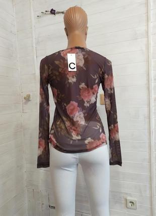 Шикарная блузка,прозрачная и эластичная  в 2-х размерах4 фото