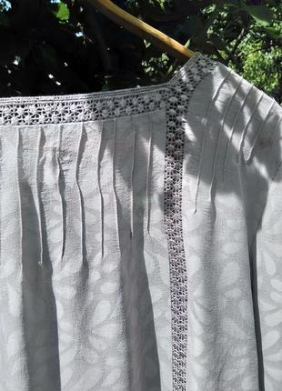 Красивая шелковая блуза rutzou (дания) 100% шелк8 фото