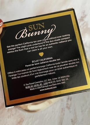 Натуральний бронзер too faced sun bunny natural bronzer4 фото