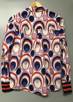 Emily van den bergh фирменная легкая хлопковая блузка туника летняя с цветочным притом3 фото