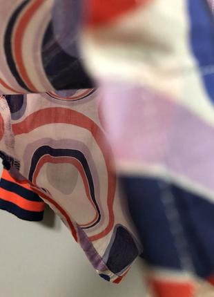 Emily van den bergh фирменная легкая хлопковая блузка туника летняя с цветочным притом8 фото