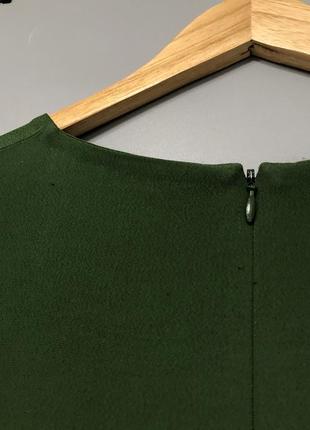 Cos брендовая блузка с коротким рукавом оверсайз футболка зеленого цвета вискоза7 фото