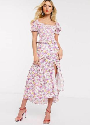 Распродажа cукня dark pink натуральная asos со складками2 фото