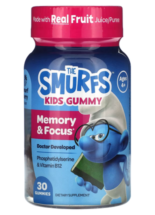 The smurfs, the smurfs, жевательные мармеладки для памяти и концентрации для детей, смурфики