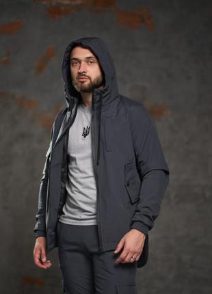 Куртка softshell "intruder" серая2 фото