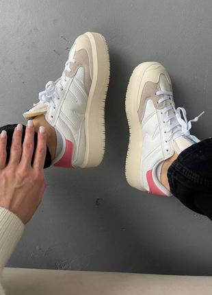 Жіночі кросівки nb ct302 white/pink premium