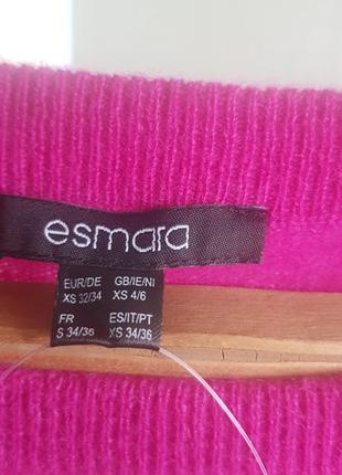 Новий кашеміровий пуловер шерстяний джемпер рожевий светр esmara натуральний кашемір4 фото