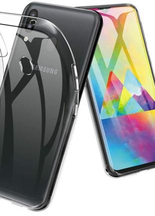 Силиконовый прозрачный чехол для samsung m20 m205 (бампер)