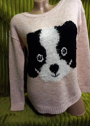 М'який веселий акриловий рожевий, пог48-58 см