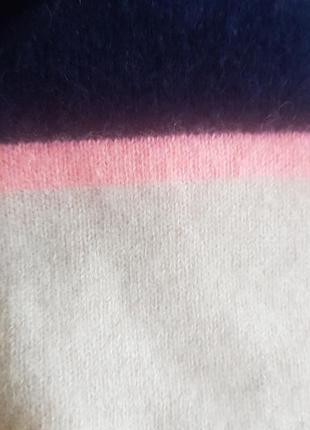 Кашемировый джемпер синий пуловер шерстяной свитер реглан2 фото