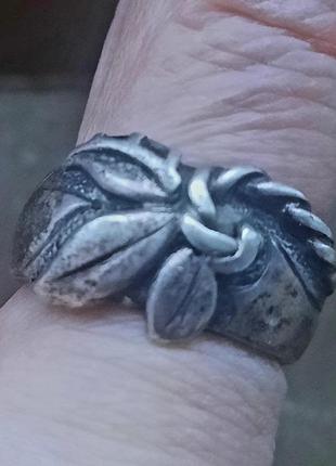 Вінтажний срібний перстень  магічний вузол6 фото