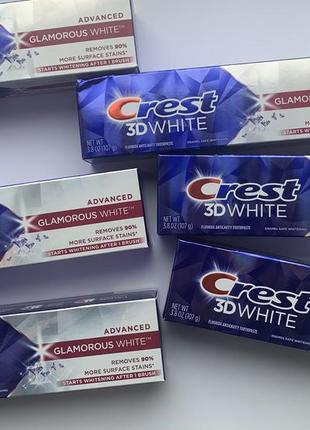 Відбілююча зубна паста crest 3d white luxe glamorous white