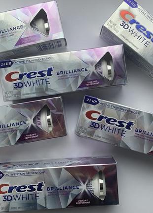 Отбеливающая зубная паста crest 3d white brilliance vibrant peppermint1 фото