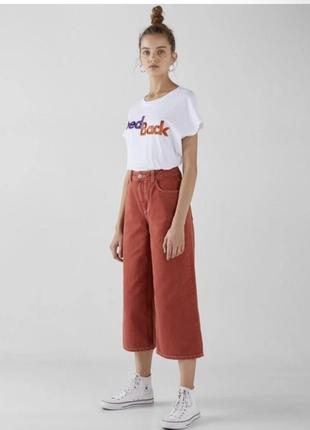 Джинсы 👖 bershka culotte,кюлоты3 фото