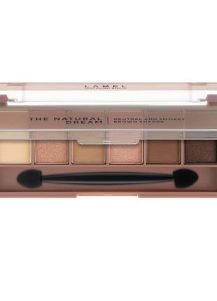 Тіні для повік lamel make up the natural dream eyeshadow palette 403