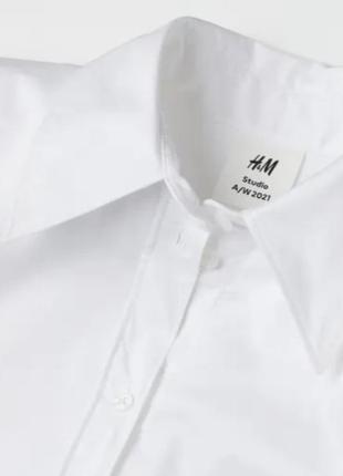 Белая рубашка h&amp;m studio collection2 фото