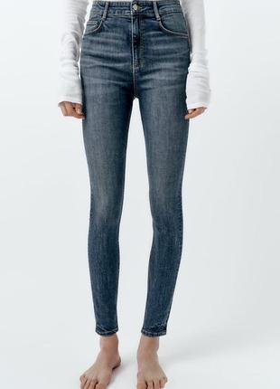 Эластичные джинсы skinny zara new