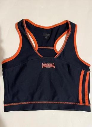 Спортивний яскравий топ lonsdale