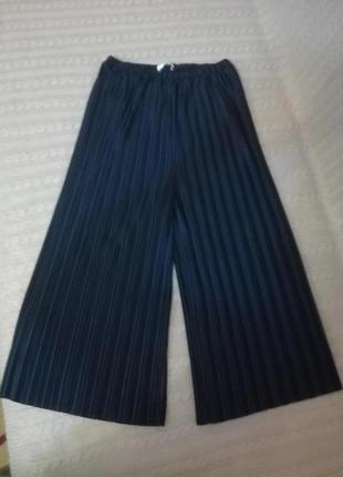 Круті темно сині кюлоти плісе m&s, р. s/m