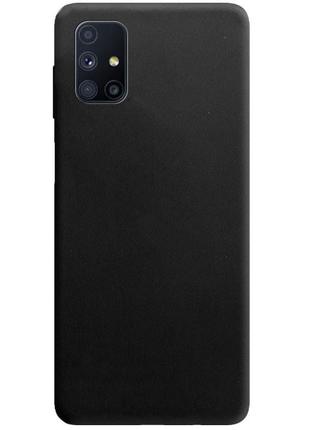 Матовый чехол для samsung a04s (a047) чёрный candy matte (бампер)1 фото