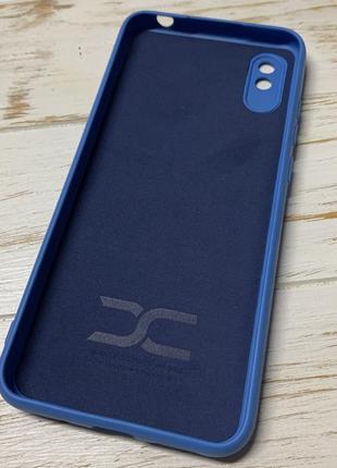 Силіконовий чохол soft silicone case full для xiaomi redmi 9a блакитний (бампер)2 фото