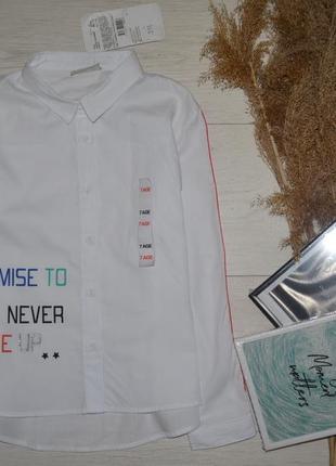 6 - 7 л 122 см новая рубашка блузка блуза для модниц легкая натуральная lc waikiki вайкики4 фото