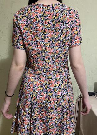 Літня коротка сукня з квітковим принтом new look2 фото