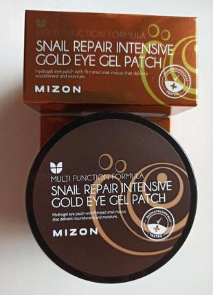 Патчі для очей mizon snail repair intensive gold eye gel patch 60 шт.6 фото