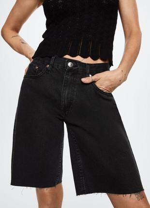 Шорти, бермуди, джинсові шорти довгі, длинные джинсовые шорты4 фото