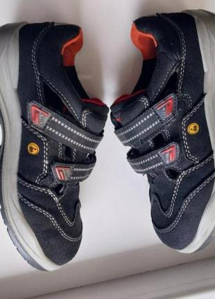 Замшеві трекінгові кросівки на липучках elten розмір 37