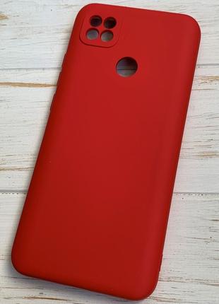 Силіконовий чохол soft silicone case full для xiaomi redmi 9c / 10a червоний (бампер)